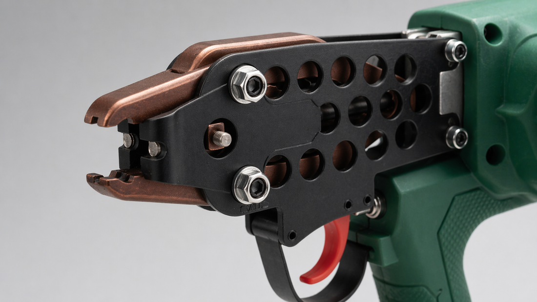 Outback cordless clip gun in use