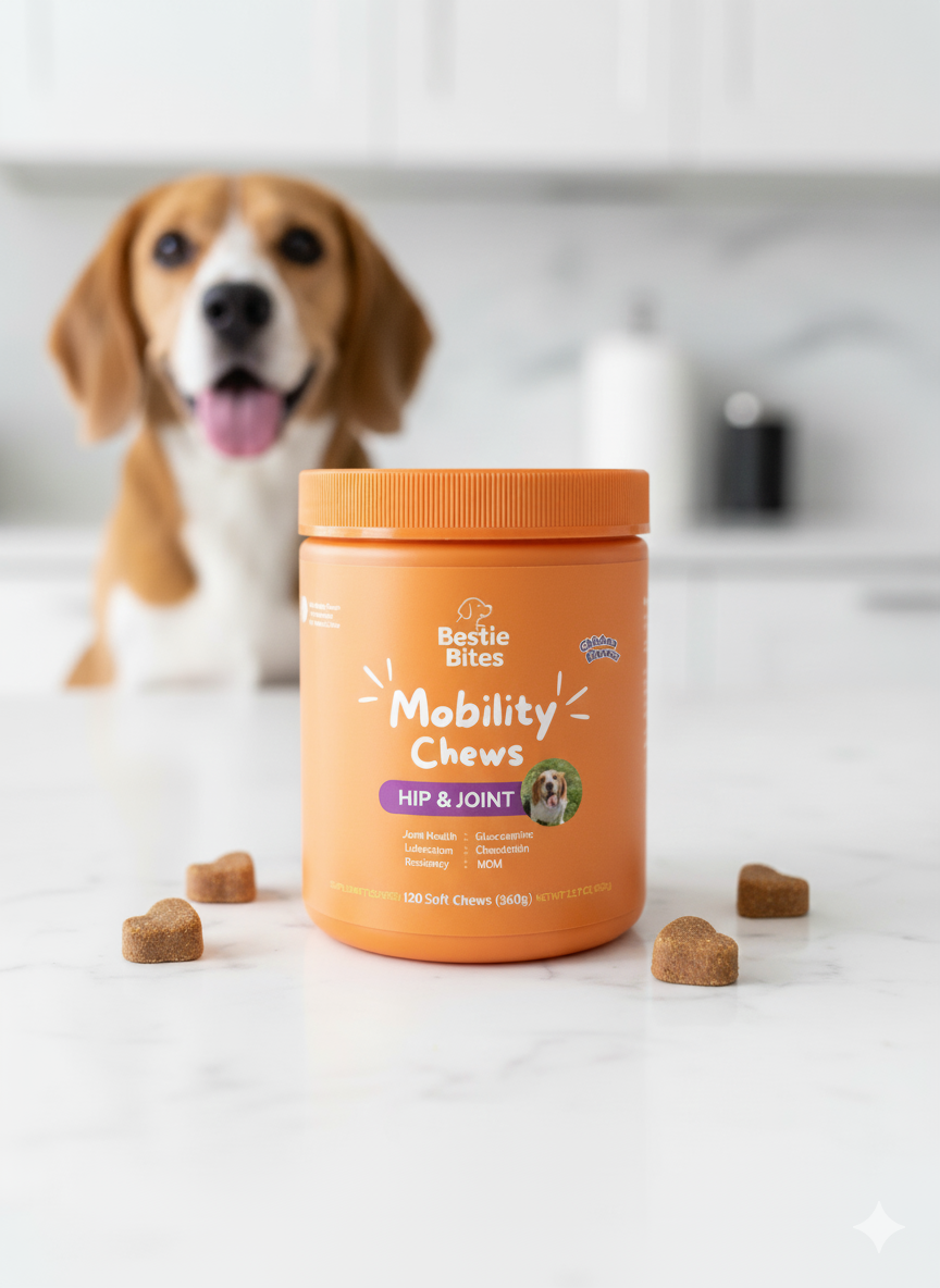 Hip & Joint Mobility Chews – Chicken Flavour | Bestie Bites