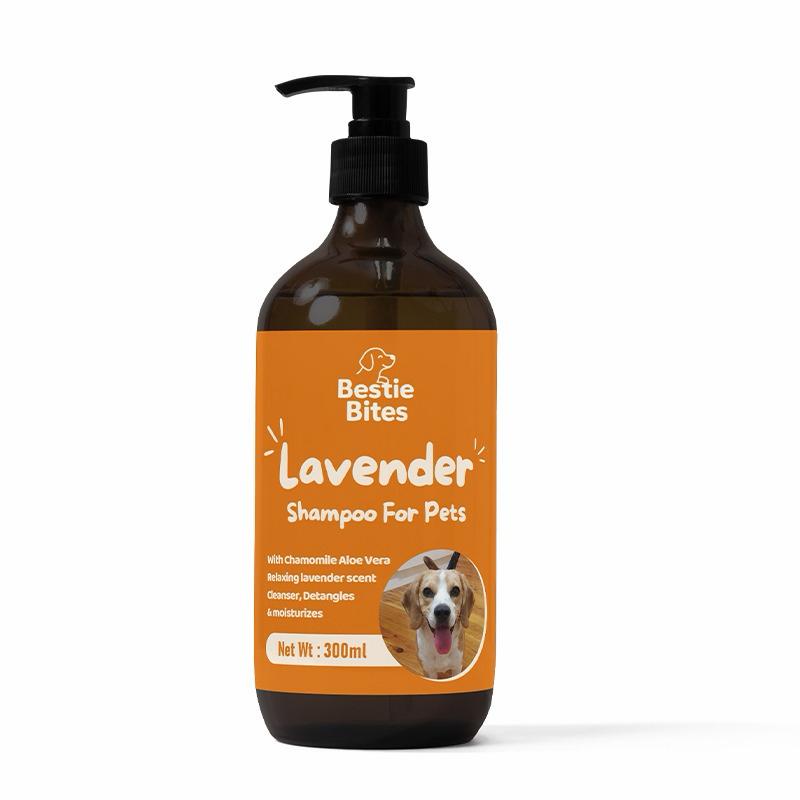 Lavender Shampoo for Pets Bestie Bites natural grooming product