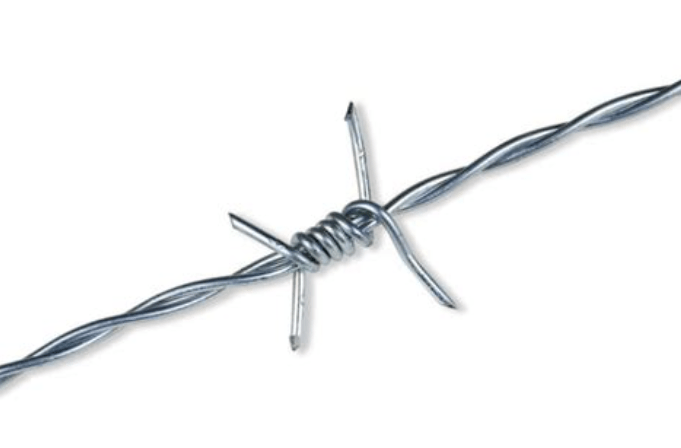 Barbed wire 500m roll — product image; wire gauge varies by listing