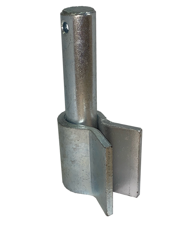BosAg blue-zinc weld-on hinge pin — manufacturer representative image