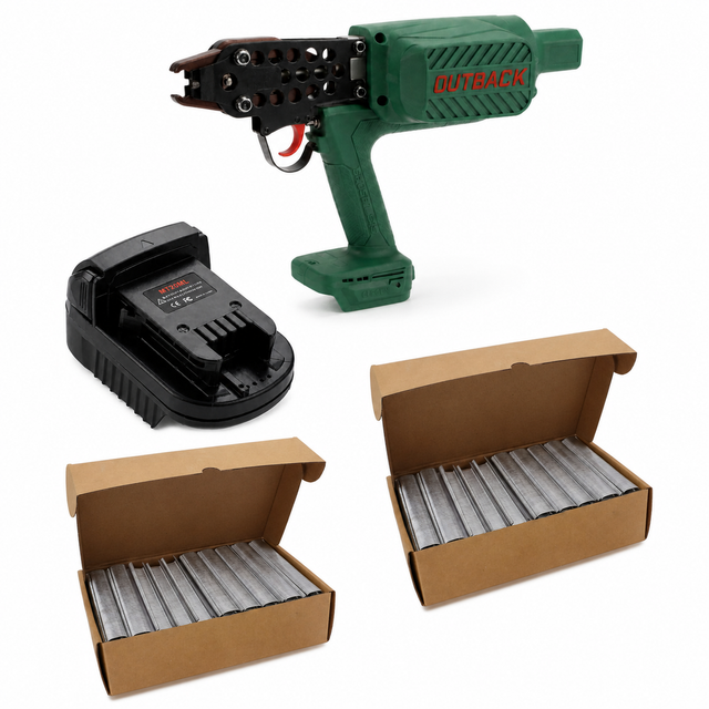 Clipgun Milwaukee Crew Kit with adaptor, no battery and 20,000 C24 stainless clips