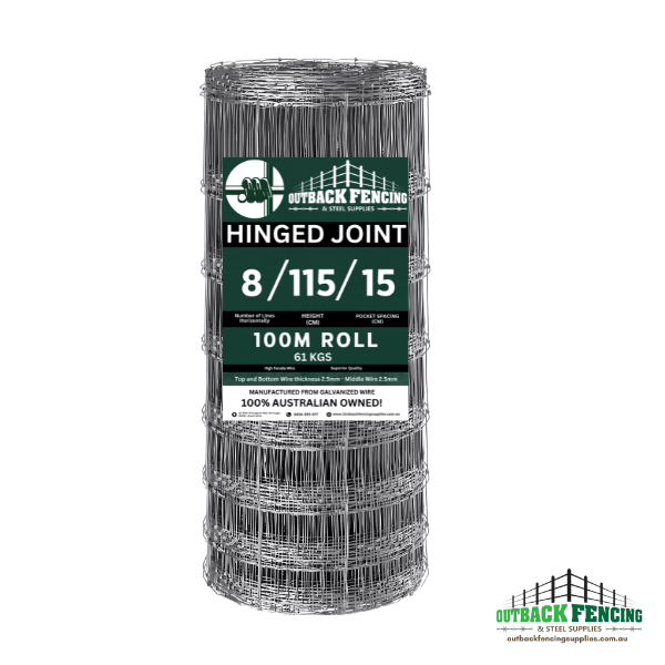 Hinged Joint 8/115/15 100m roll — nine of these per pallet
