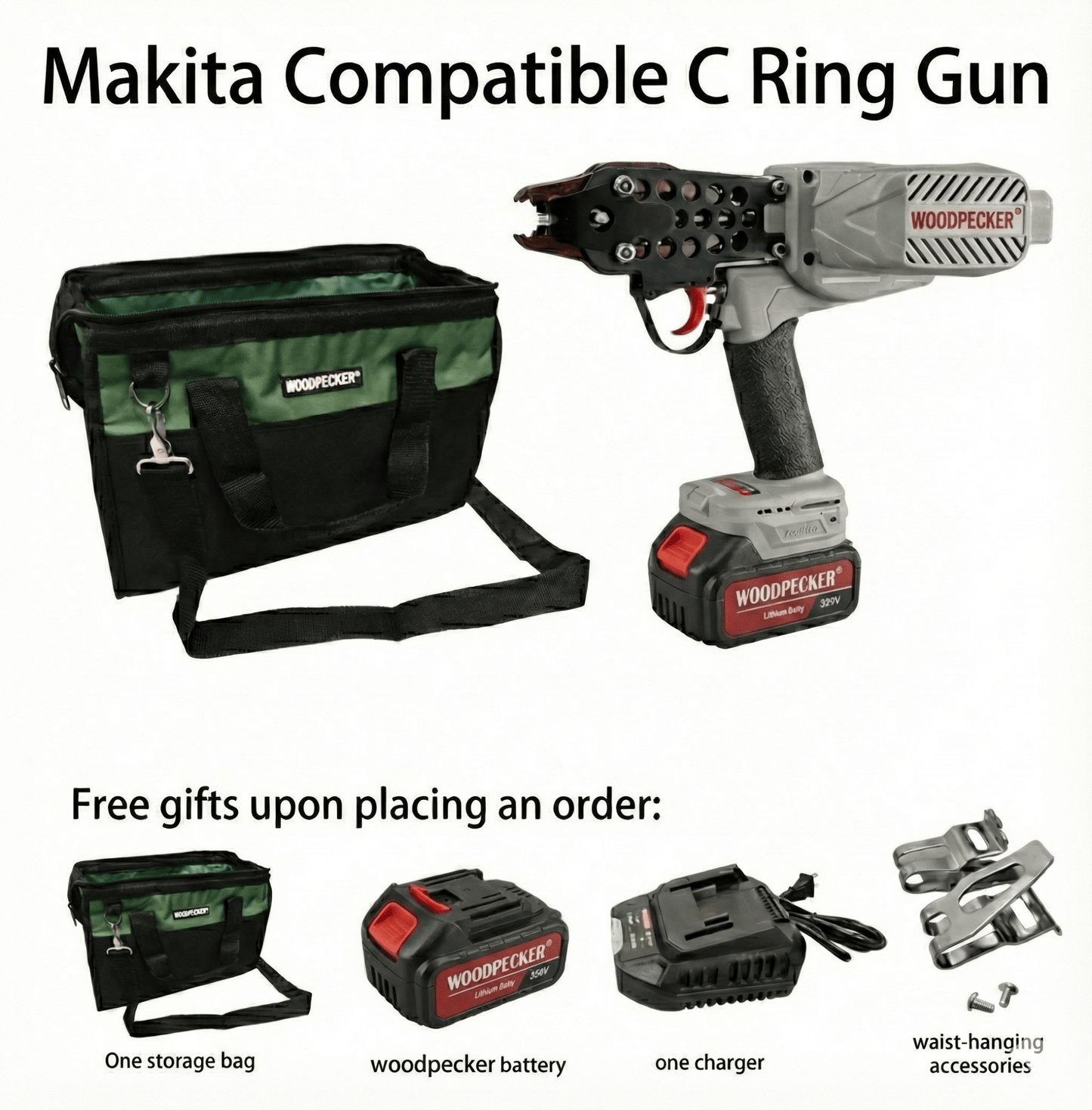 Premium 20V Cordless C Ring Gun - Outback Fencing and Steel Supplies
