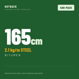 400 × 165cm Bitumen bundle — Available now
