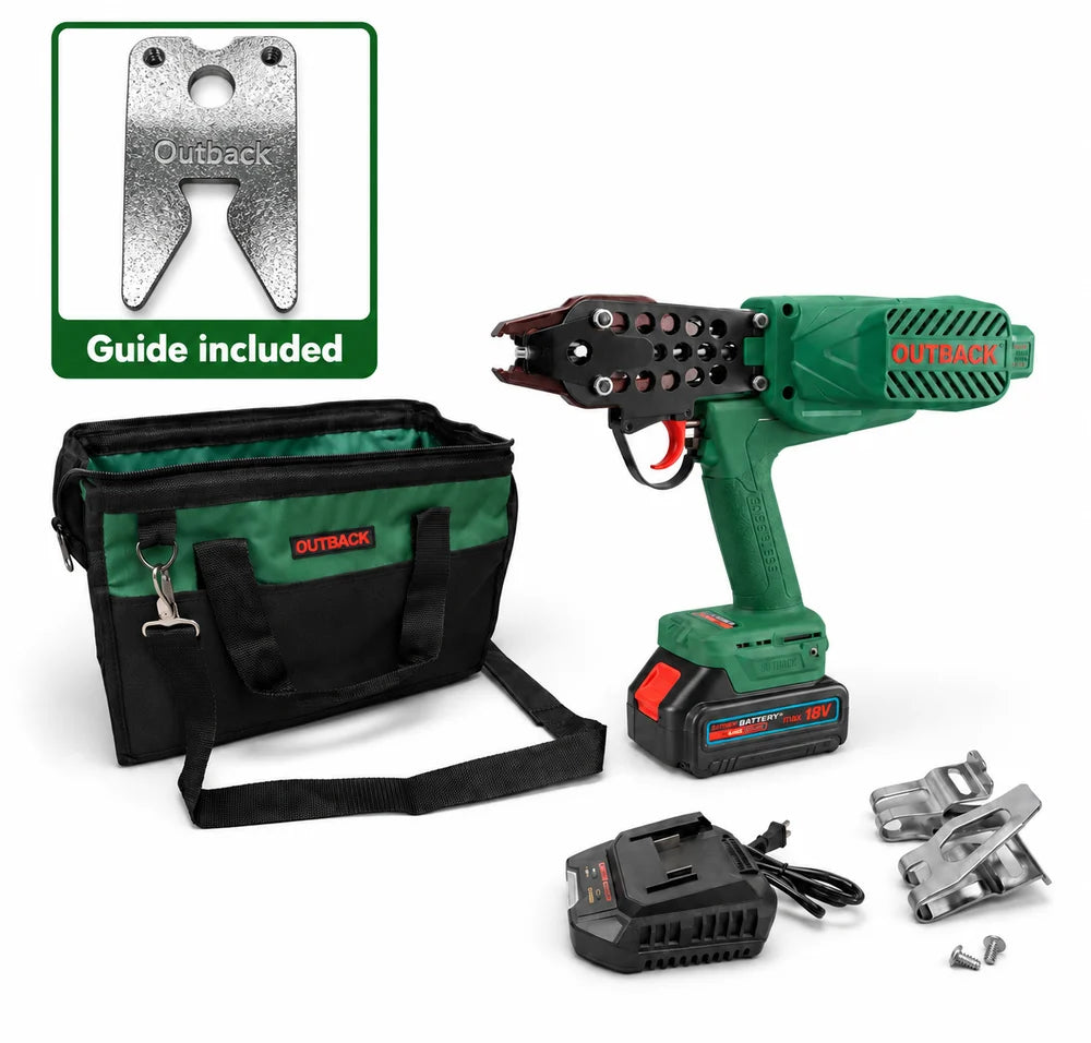 Outback 18V Cordless Clipgun — International Full Kit + Guide